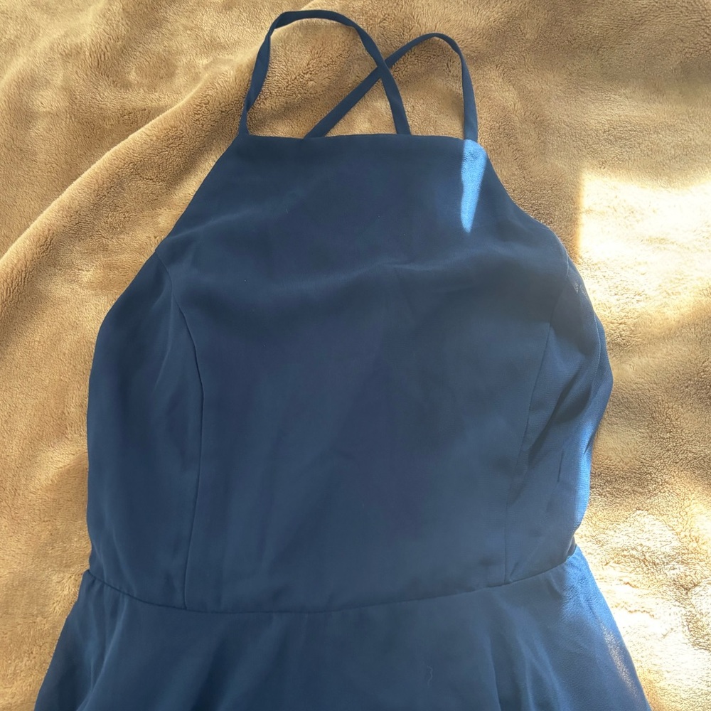 Lulu's Navy Halter Dress